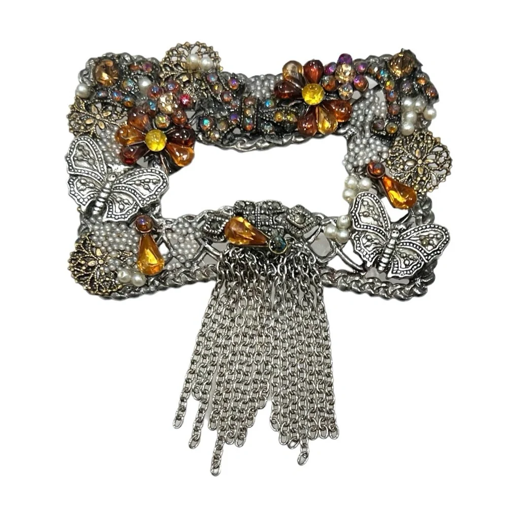 Vintage silver tone